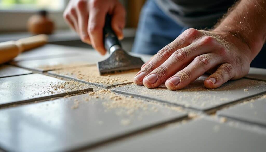 Nos conseils pour réaliser des joints propres avec du mortier sur le carrelage