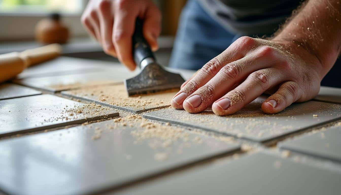 Nos conseils pour réaliser des joints propres avec du mortier sur le carrelage