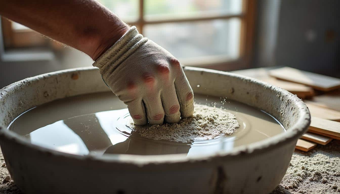 Bien doser l’eau pour obtenir un mortier parfait lors de votre carrelage