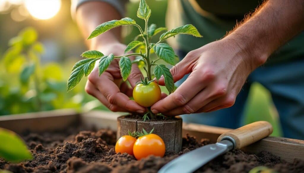 Conseils pour bien installer un tuteur dans le potager pour vos tomates