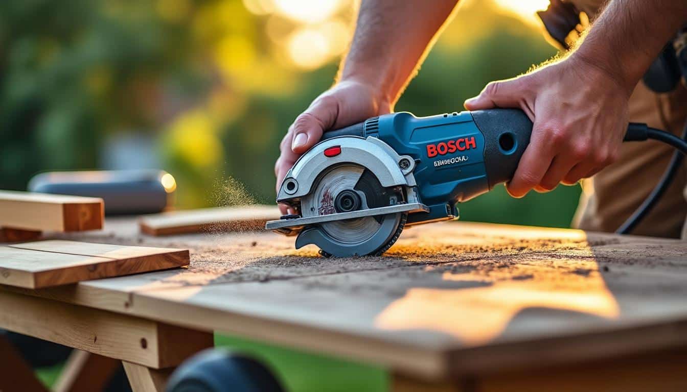 Mini scie circulaire Bosch : Précision et maniabilité pour tous vos projets