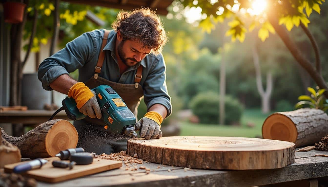 Illustration: Comprendre l’utilité d’une scie à bûches électrique dans le travail du bois