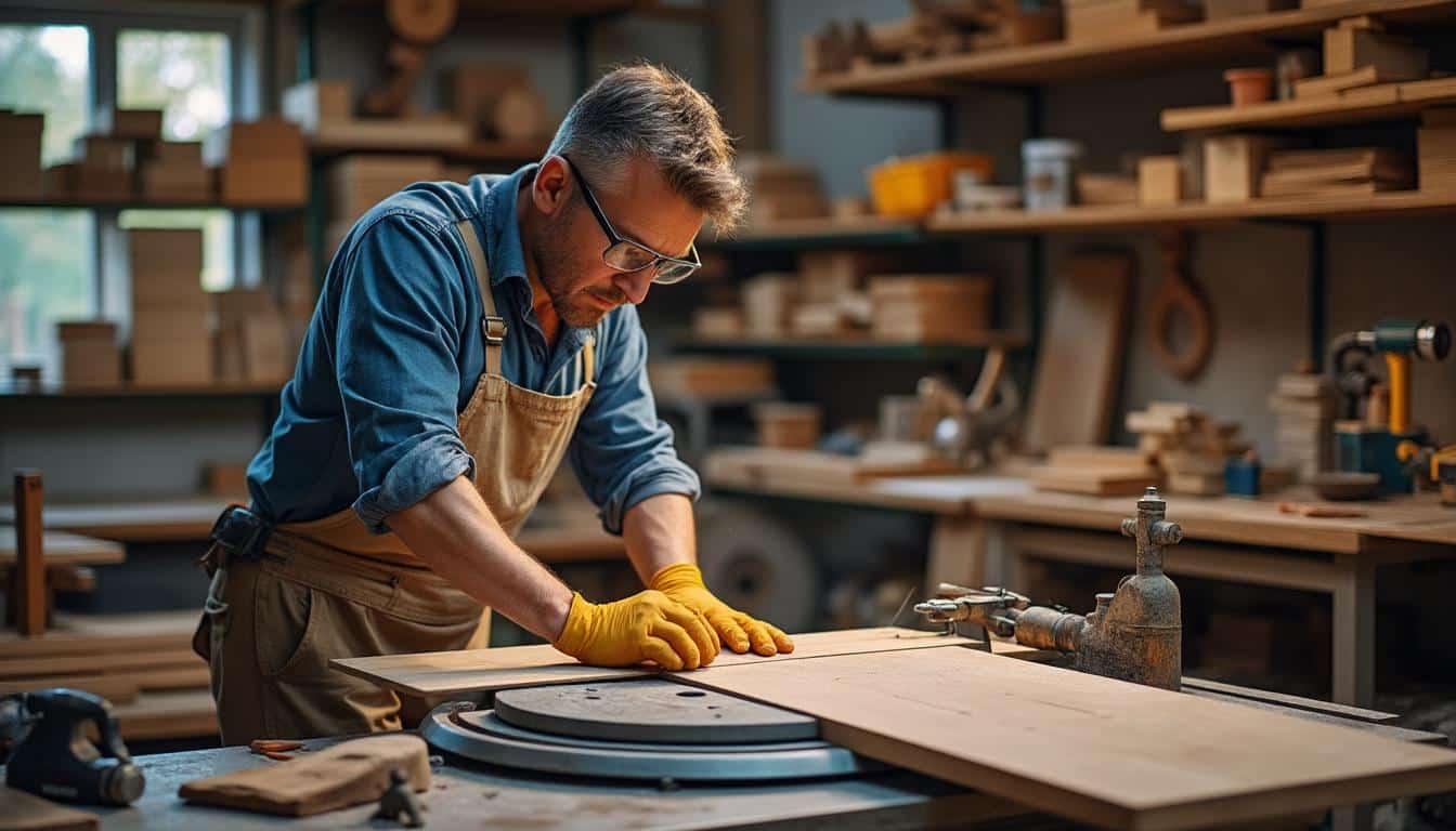 Illustration: Comprendre le rôle essentiel de la scie circulaire sur table professionnelle dans l’atelier