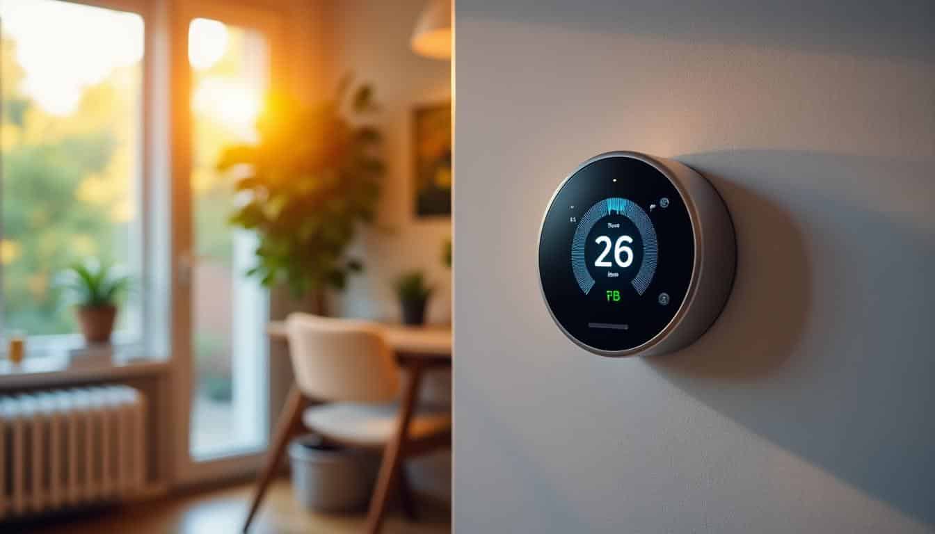 Régulation intelligente de la température avec un thermostat pour le chauffage