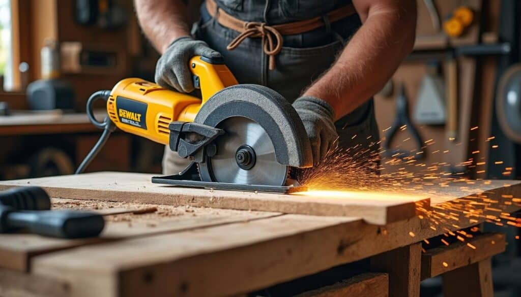 Scie à onglet Dewalt 305 mm : précision et puissance au rendez-vous