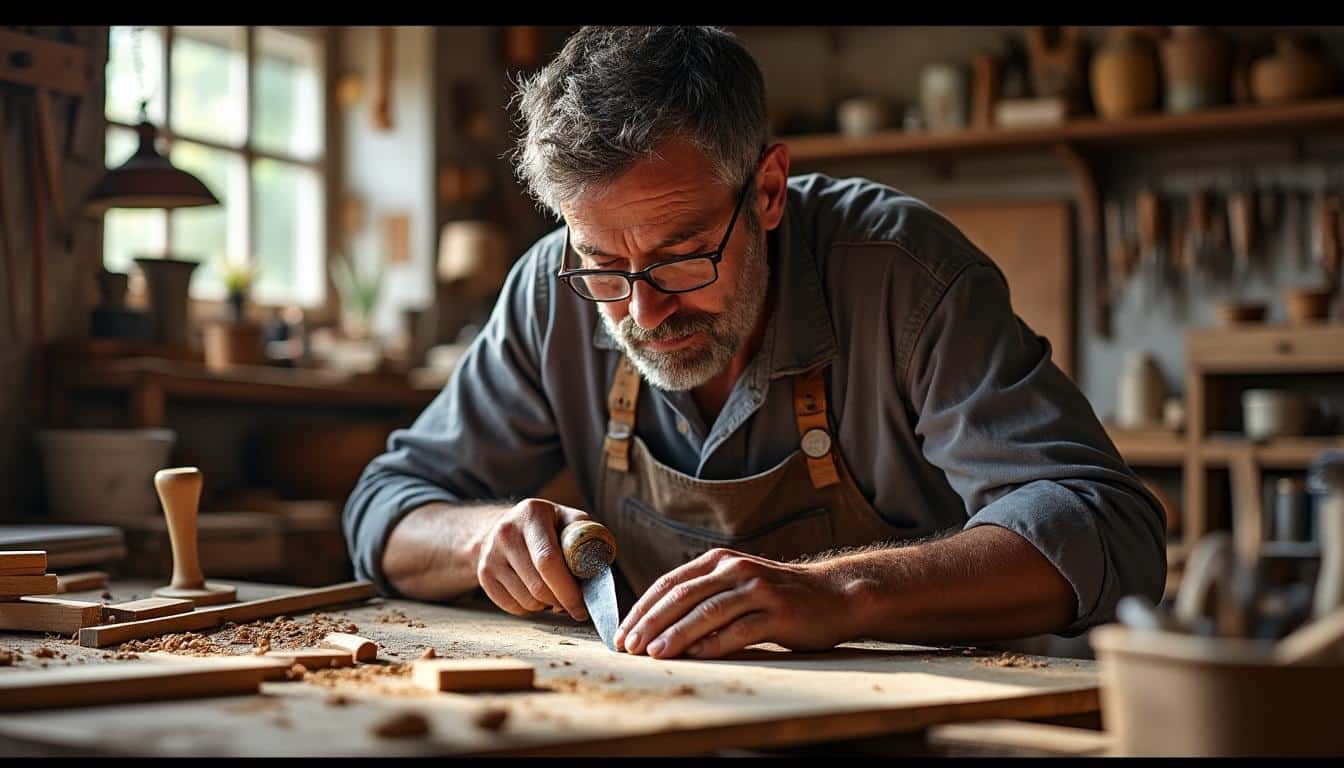 Illustration: Pourquoi opter pour une scie à onglet manuelle professionnelle dans vos travaux de coupe ?
