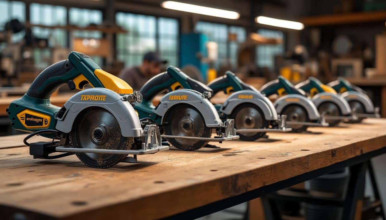 Illustration: Les différentes variantes de scies circulaires à une main et leurs spécificités techniques