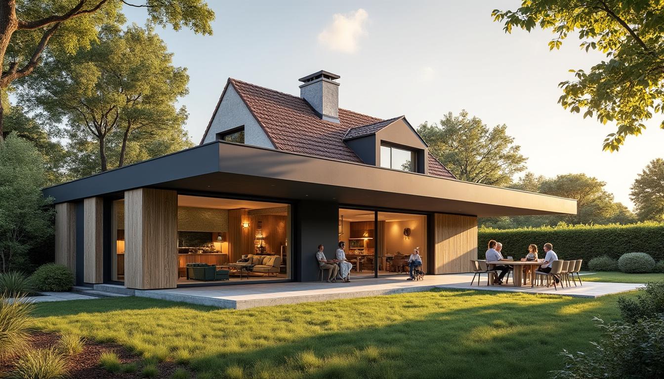 Illustration: Comprendre le principe d’une extension avec une toiture plate