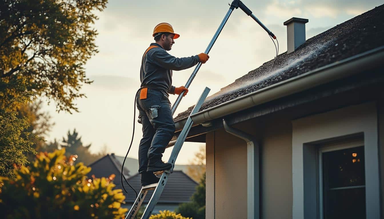 Illustration: Comprendre l’utilité d’une perche télescopique de 10 mètres pour l’entretien de la toiture