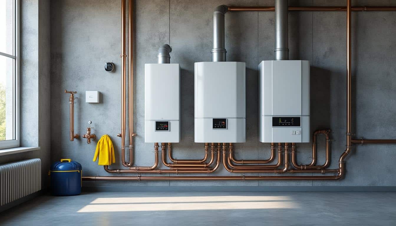 Illustration: Les technologies et types de chaudières posées au sol