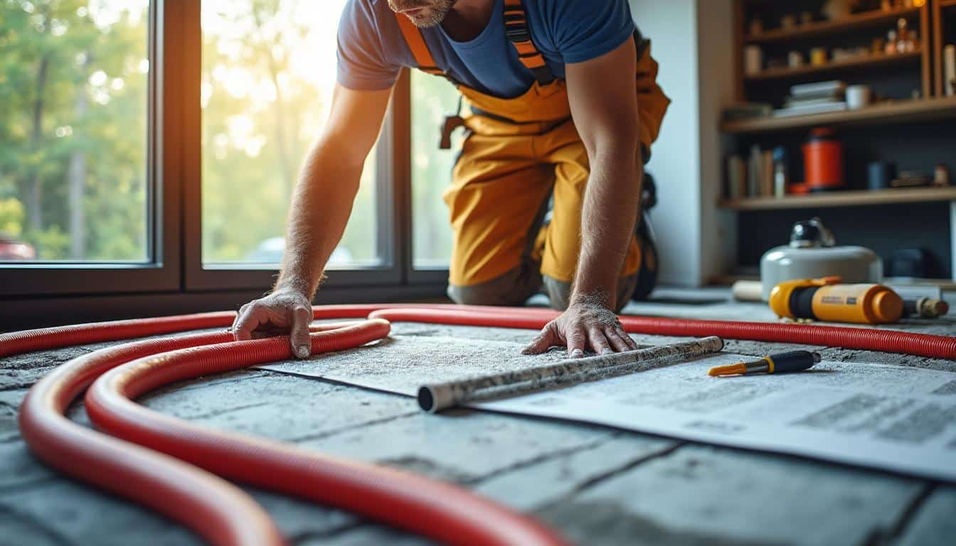 Illustration: Comprendre le principe d’un chauffage par plancher rayonnant