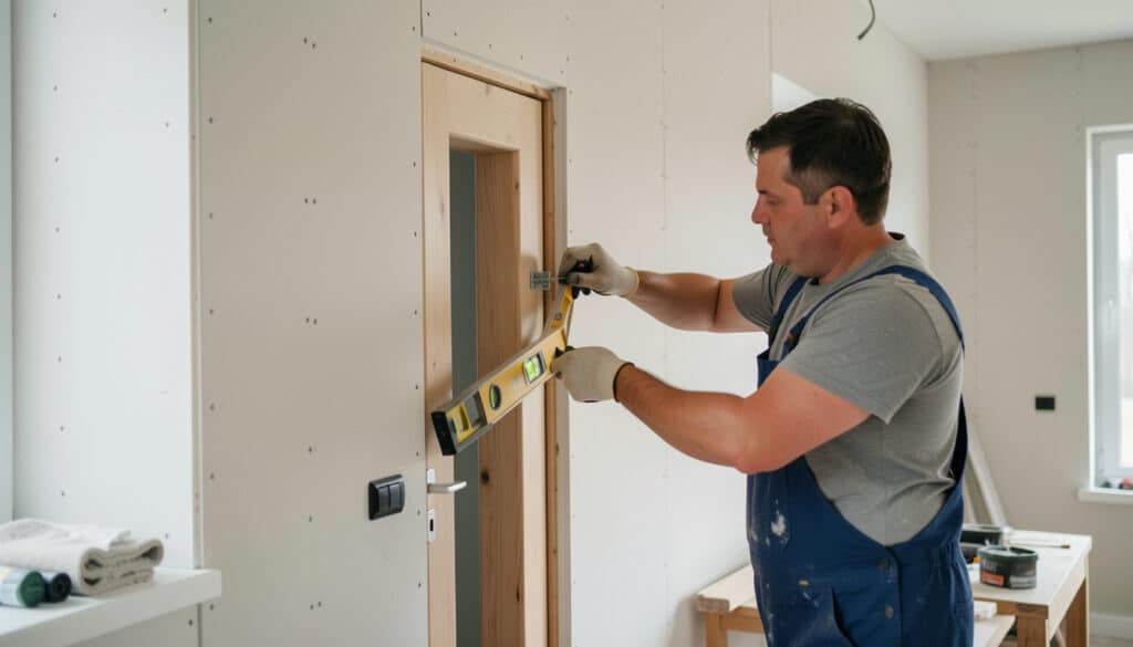Installer une porte dans une cloison sans se tromper