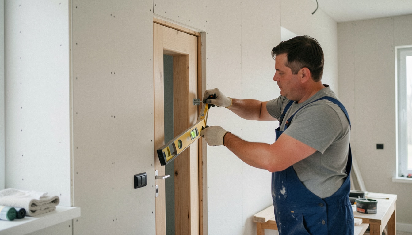 Installer une porte dans une cloison sans se tromper